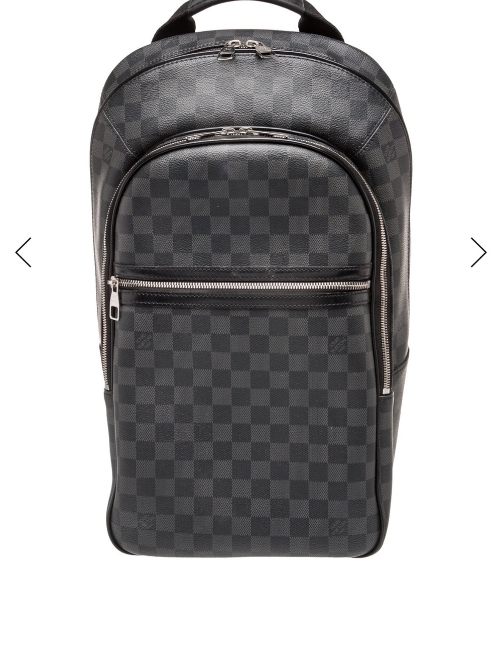 Louis Vuitton Black Damier Graphite Canvas Backpack with Silver Hardware